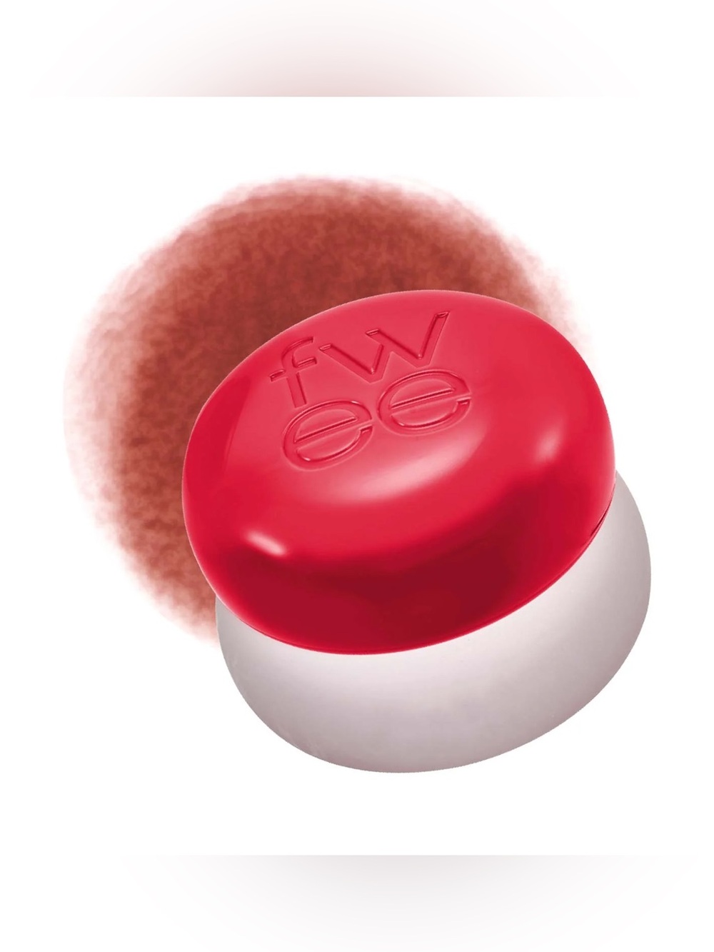 Fwee Fav Lip & Cheek Blurry Pudding Pot- tanned brown red, warm undertone